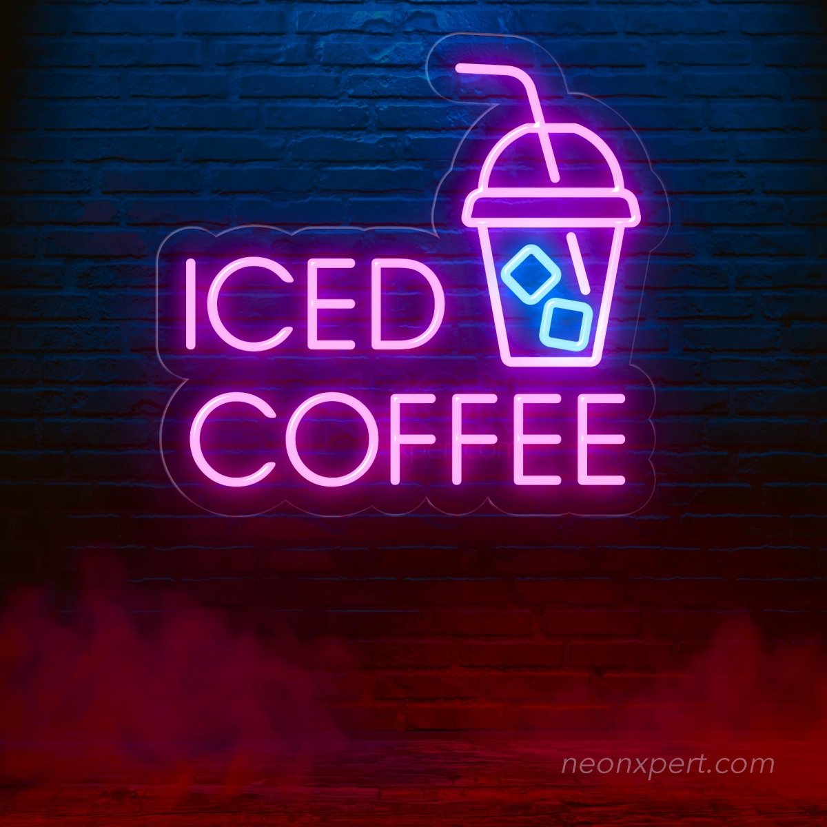 Iced Coffee Neon Sign: Chill Vibes for Your Space - NeonXpert