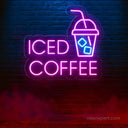 Iced Coffee Neon Sign: Chill Vibes for Your Space - NeonXpert