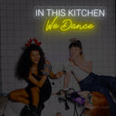 In This Kitchen We Dance Neon Sign - Heartwarming Kitchen Decor - NeonXpert