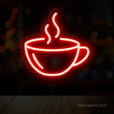 Indulge in Coffee Delight with the Coffee Cup Neon Sign - NeonXpert