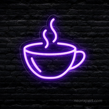 Indulge in Coffee Delight with the Coffee Cup Neon Sign - NeonXpert