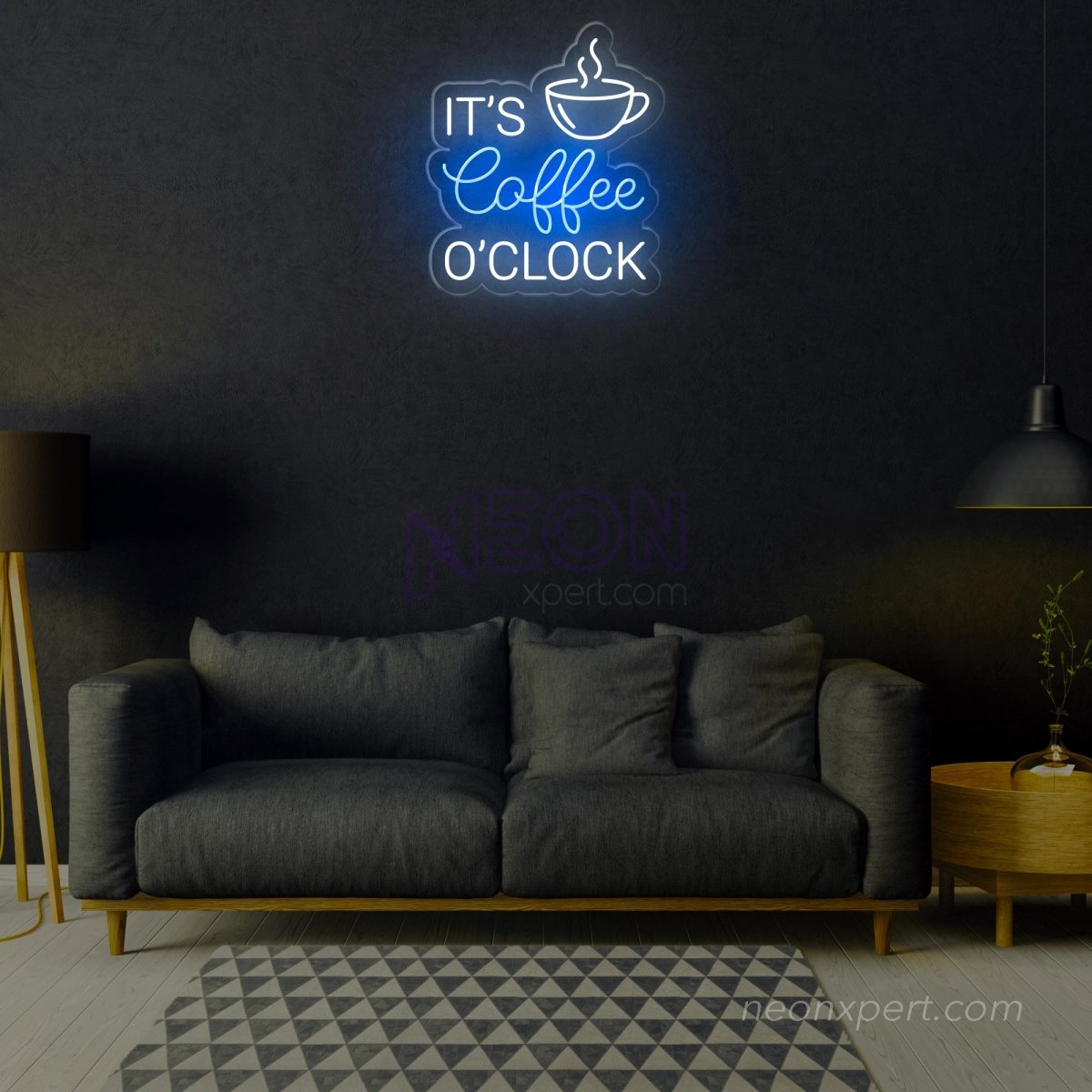 It's Coffee O'clock Neon Sign - Time for a coffee glow - NeonXpert
