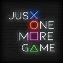 Just One More Game Neon Sign | Led Light Decor For Game Room - NEONXPERT