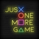 Just One More Game Neon Sign | Led Light Decor For Game Room - NEONXPERT