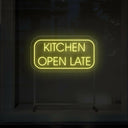 Kitchen Open Late LED Neon Sign: Illuminate Your Space - NEONXPERT