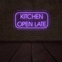 Kitchen Open Late LED Neon Sign: Illuminate Your Space - NEONXPERT