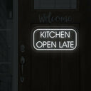 Kitchen Open Late LED Neon Sign: Illuminate Your Space - NEONXPERT