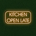 Kitchen Open Late LED Neon Sign: Illuminate Your Space - NEONXPERT