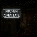 Kitchen Open Late LED Neon Sign: Illuminate Your Space - NEONXPERT