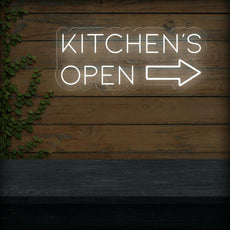 Kitchen's Open LED Neon Sign - Illuminate Your Space - NEONXPERT