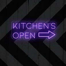 Kitchen's Open LED Neon Sign - Illuminate Your Space - NEONXPERT