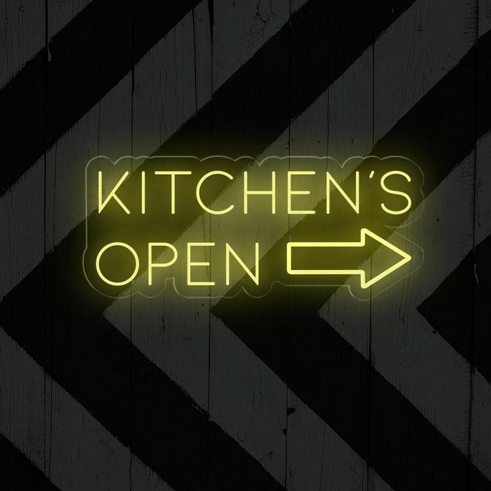Kitchen's Open LED Neon Sign - Illuminate Your Space - NeonXpert