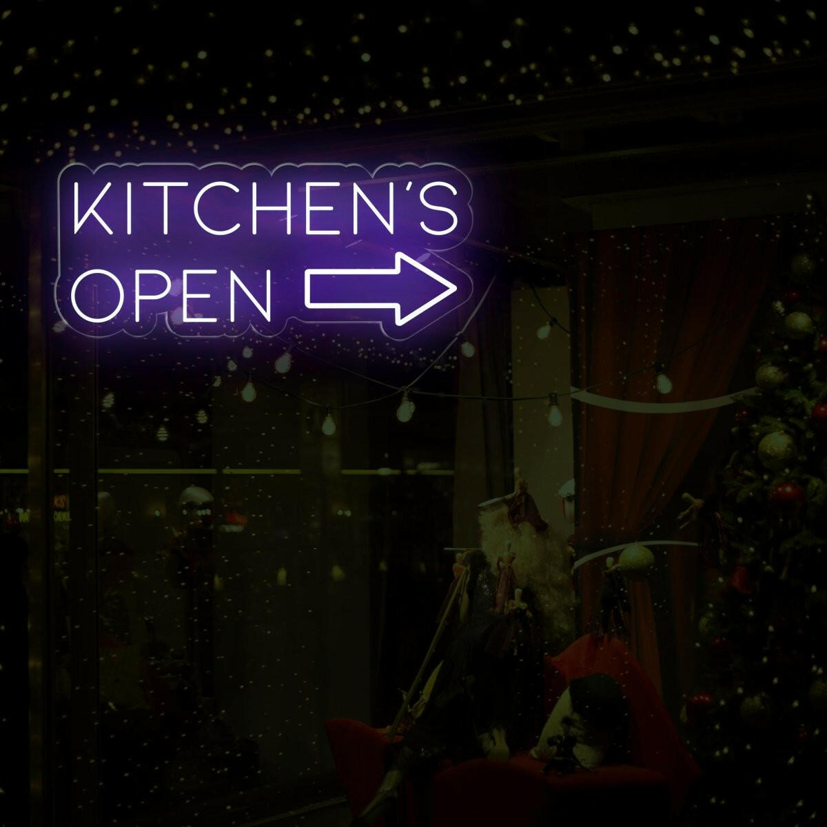 Kitchen's Open LED Neon Sign - Illuminate Your Space - NEONXPERT