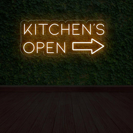 Kitchen Open Plug In/sign Neon Kitchen Signs Collection – Vibrant LED Decor for Culinary Spaces ...
