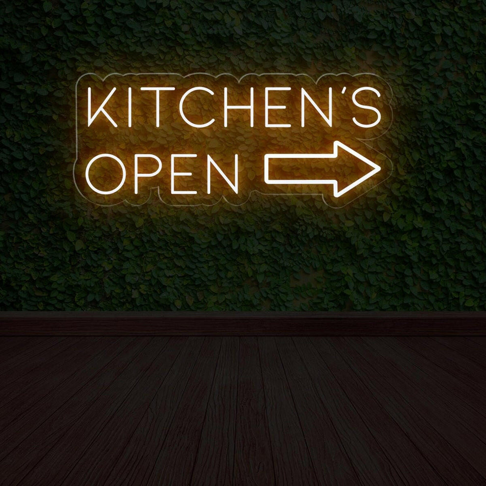 Kitchen's Open LED Neon Sign - Illuminate Your Space - NeonXpert