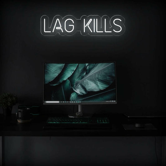 Lag Kills - Funny Game Room Neon Sign - NEONXPERT