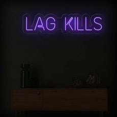 Lag Kills - Funny Game Room Neon Sign - NEONXPERT