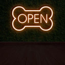 LED Dog Bone Neon Open Sign | Enhancing Pet Shop Business Signage - NEONXPERT