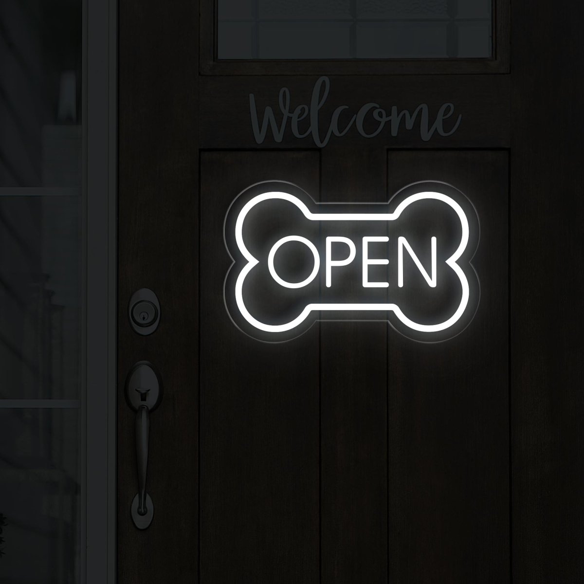 LED Dog Bone Neon Open Sign | Enhancing Pet Shop Business Signage - NEONXPERT