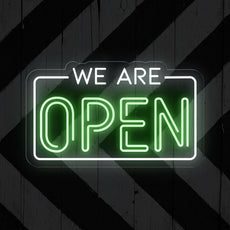 LED We Are Open Neon Sign | Business Window Signage - NEONXPERT