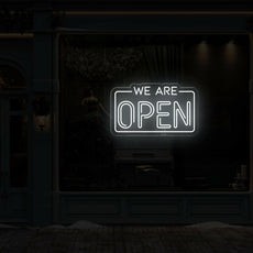 LED We Are Open Neon Sign | Business Window Signage - NEONXPERT