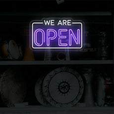 LED We Are Open Neon Sign | Business Window Signage - NEONXPERT