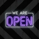 LED We Are Open Neon Sign | Business Window Signage - NEONXPERT
