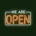 LED We Are Open Neon Sign | Business Window Signage - NEONXPERT