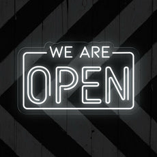 LED We Are Open Neon Sign | Business Window Signage - NEONXPERT