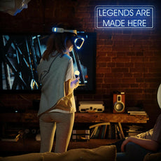 Legends Are Made Here | Motivational Game Room Neon Sign - NEONXPERT