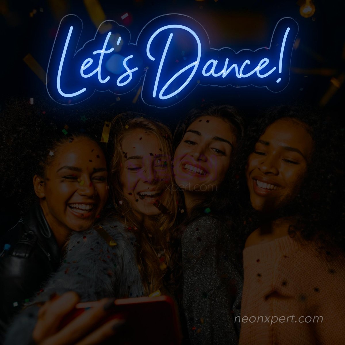 Let's Dance LED Neon Sign - Party Energizer | Vibrant Dance Decor - NeonXpert