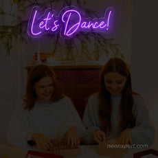 Let's Dance LED Neon Sign - Party Energizer | Vibrant Dance Decor - NeonXpert