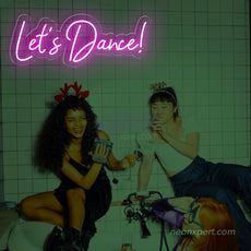 Let's Dance LED Neon Sign - Party Energizer | Vibrant Dance Decor - NeonXpert