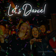 Let's Dance LED Neon Sign - Party Energizer | Vibrant Dance Decor - NeonXpert