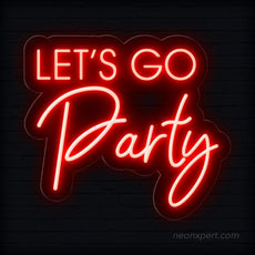 Let's Go Party LED Neon Sign - Ultimate Party Highlight | Vibrant Event Decor - NeonXpert