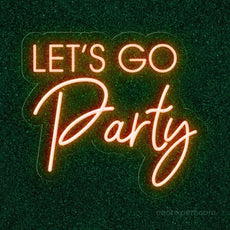 Let's Go Party LED Neon Sign - Ultimate Party Highlight | Vibrant Event Decor - NeonXpert