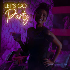 Let's Go Party LED Neon Sign - Ultimate Party Highlight | Vibrant Event Decor - NeonXpert