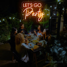 Let's Go Party LED Neon Sign - Ultimate Party Highlight | Vibrant Event Decor - NeonXpert