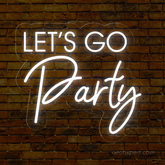 Let's Go Party LED Neon Sign - Ultimate Party Highlight | Vibrant Event Decor - NeonXpert