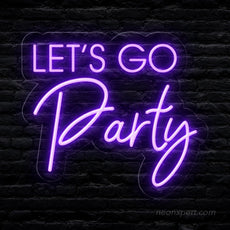 Let's Go Party LED Neon Sign - Ultimate Party Highlight | Vibrant Event Decor - NeonXpert