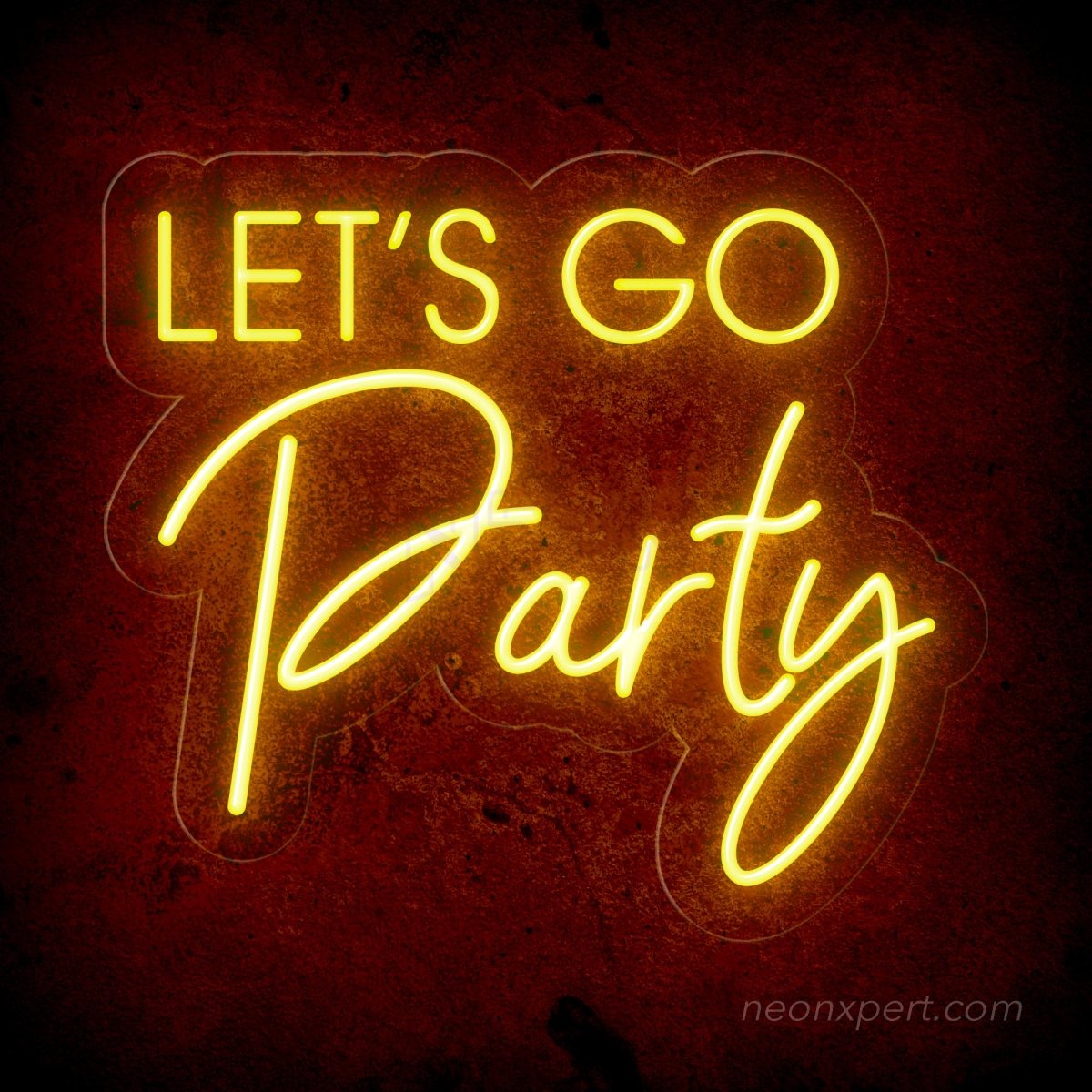 Let's Go Party LED Neon Sign - Ultimate Party Highlight | Vibrant Event Decor - NeonXpert