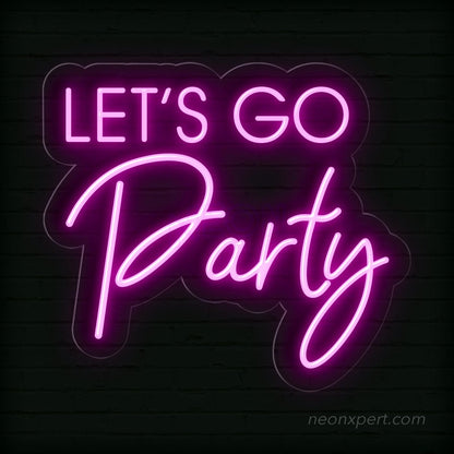Let's Go Party LED Neon Sign - Ultimate Party Highlight | Vibrant Event Decor - NeonXpert