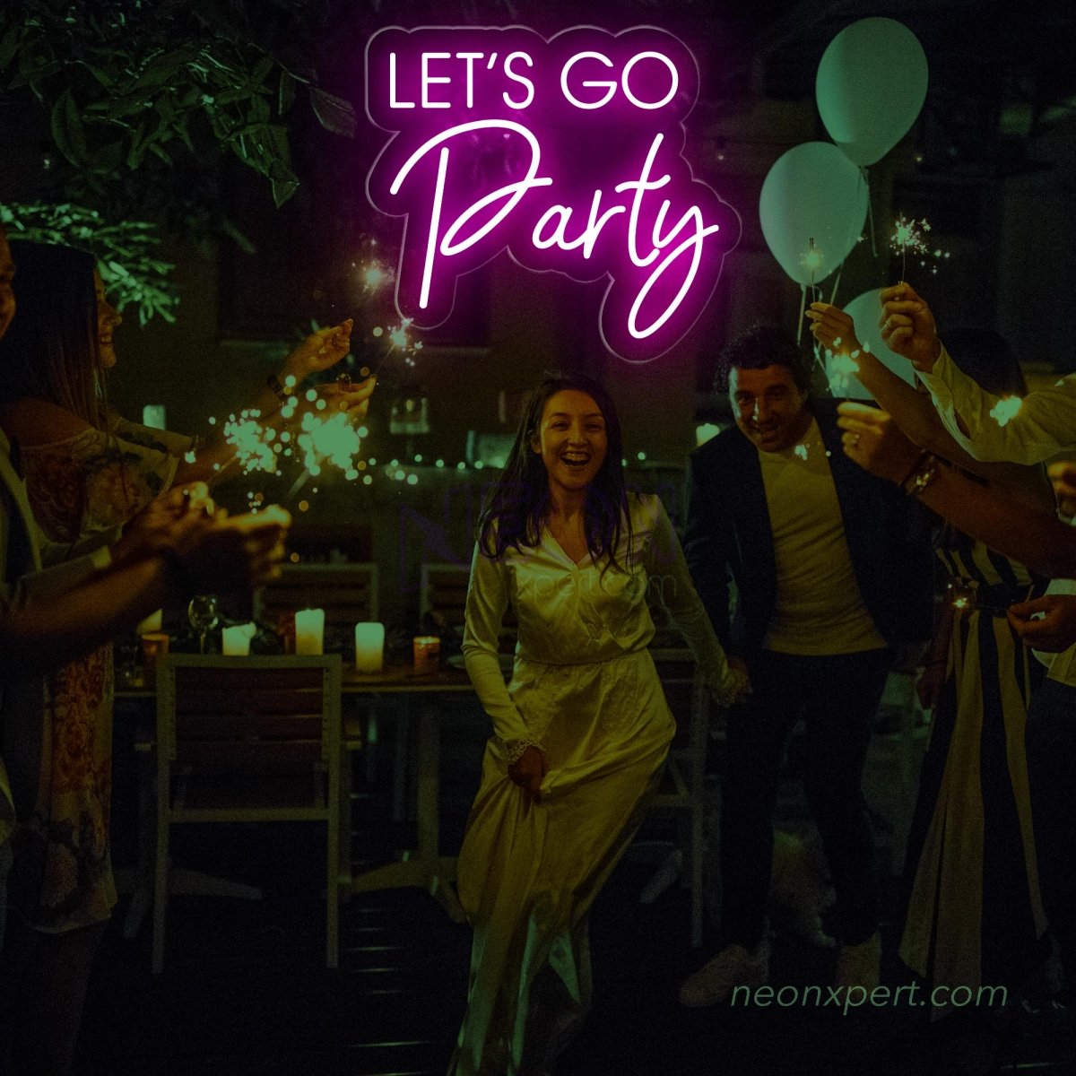 Let's Go Party LED Neon Sign - Ultimate Party Highlight | Vibrant Event Decor - NeonXpert