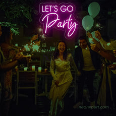 Let's Go Party LED Neon Sign - Ultimate Party Highlight | Vibrant Event Decor - NeonXpert