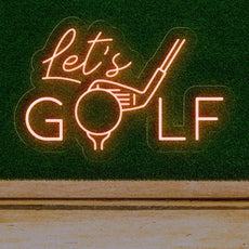 Let's Golf Neon Sign - Elevate Your Golfing Space - NEONXPERT