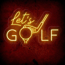 Let's Golf Neon Sign - Elevate Your Golfing Space - NEONXPERT