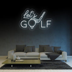 Let's Golf Neon Sign - Elevate Your Golfing Space - NEONXPERT