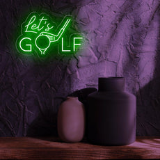 Let's Golf Neon Sign - Elevate Your Golfing Space - NEONXPERT