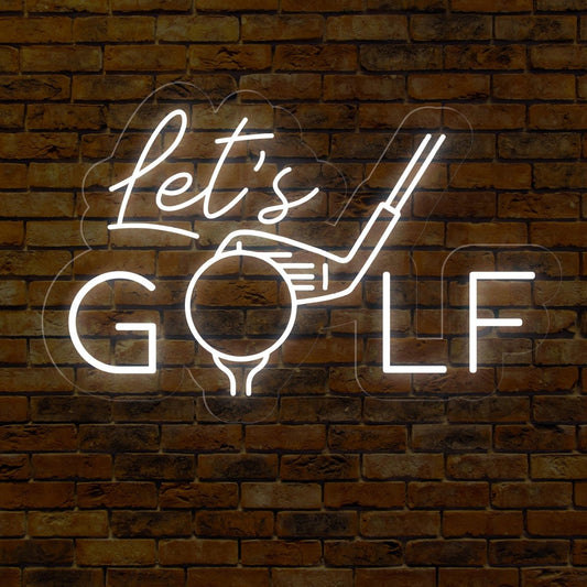 Let's Golf Neon Sign - Elevate Your Golfing Space - NEONXPERT