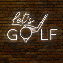 Let's Golf Neon Sign - Elevate Your Golfing Space - NEONXPERT